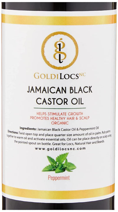 GoldiLocsNC Signature Growth Oil 4oz Bottle - Available in Peppermint, Lavender or Tea Tree
