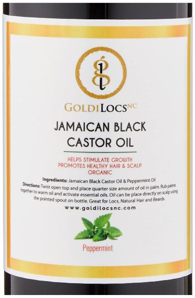 GoldiLocsNC Signature Growth Oil 8oz Bottle - Available in Peppermint, Lavender or Tea Tree