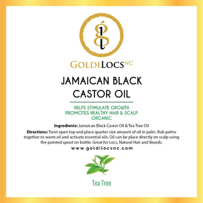 GoldiLocsNC Signature Growth Oil 4oz Bottle - Available in Peppermint, Lavender or Tea Tree