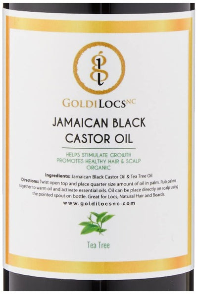 GoldiLocsNC Signature Growth Oil 8oz Bottle - Available in Peppermint, Lavender or Tea Tree