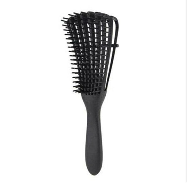 Hod Health & Home Detangling Scalp Massaging Octopus Comb Hairbrush for Women Black