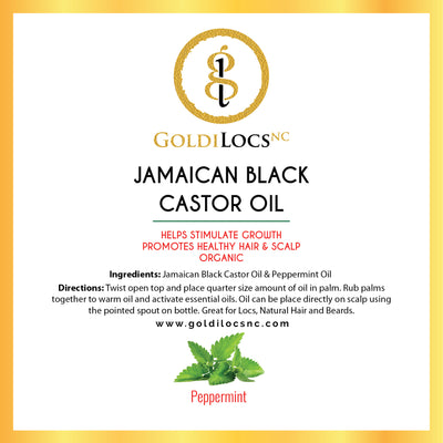 GoldiLocsNC Signature Growth Oil 4oz Bottle - Available in Peppermint, Lavender or Tea Tree