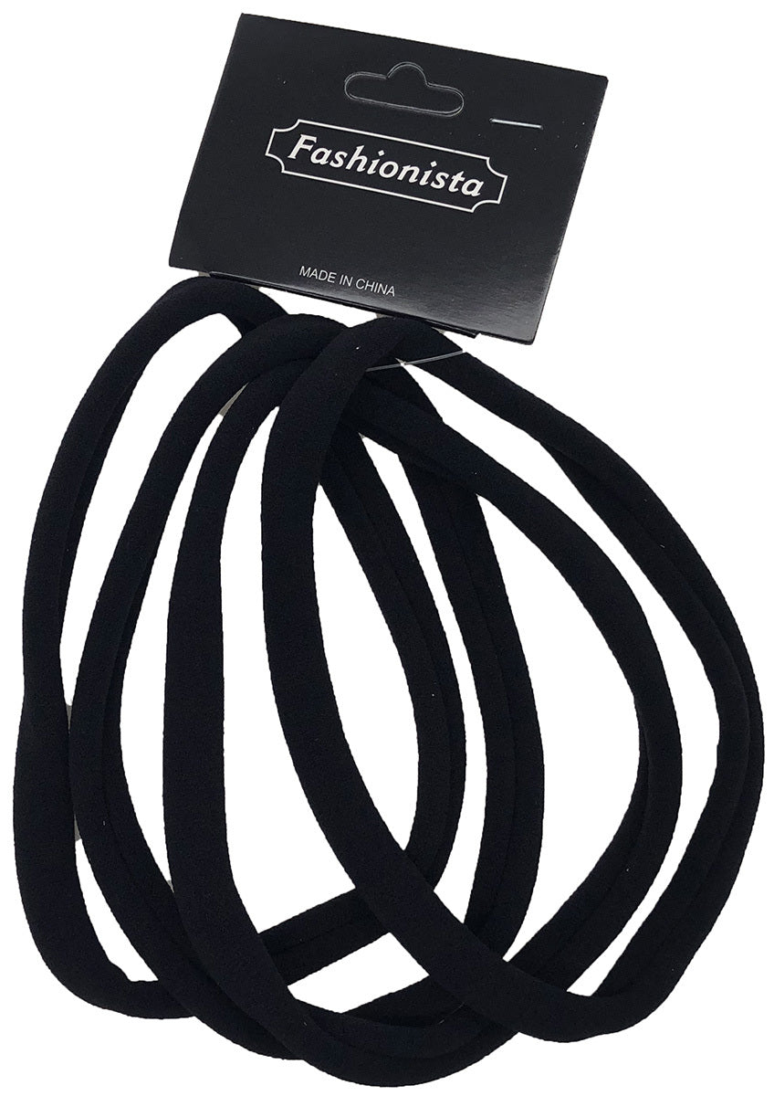 Fashionista Ponytail Holders 4PCS/CARD (Large)