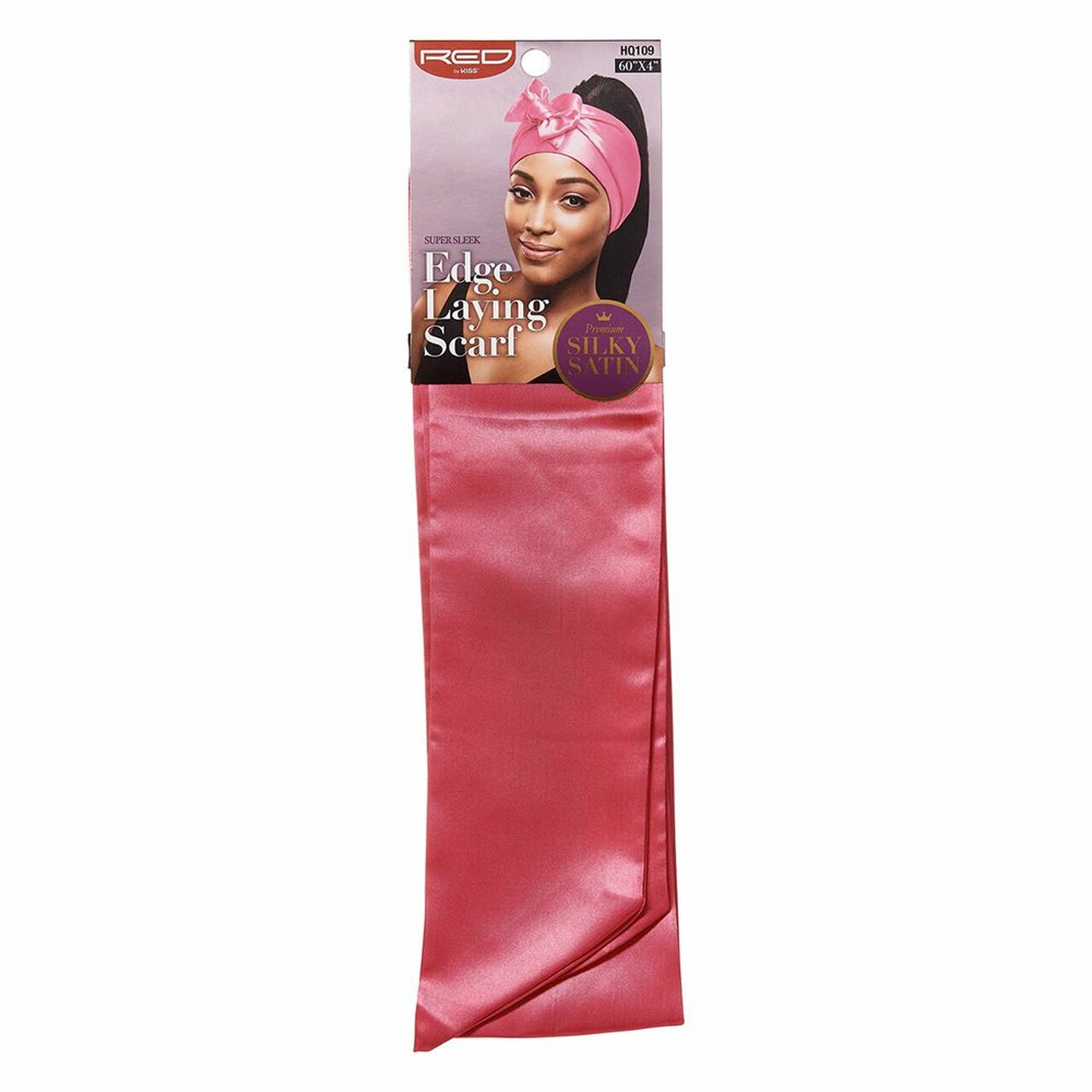 Red by Kiss Silky Satin Edge Laying Scarf GoldiLocsNC